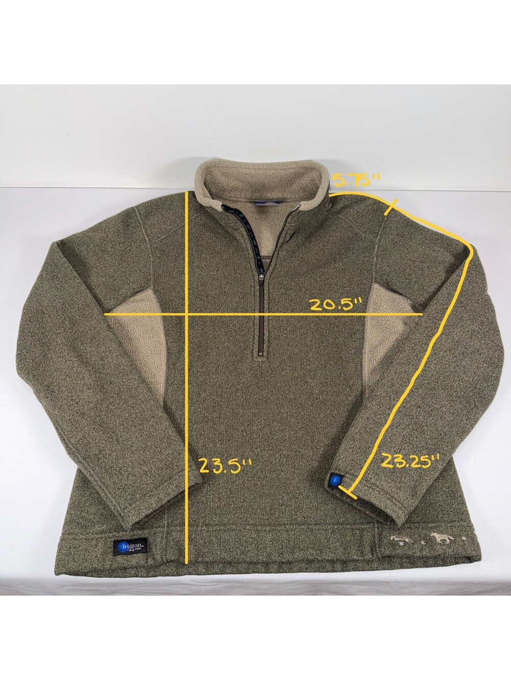 Irideon Riding Wear Quarter Zip Sweatshirt - L - Picture 7 of 7